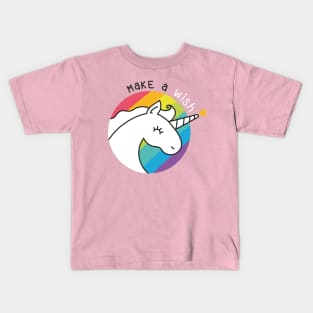 Make a wish unicorn Kids T-Shirt